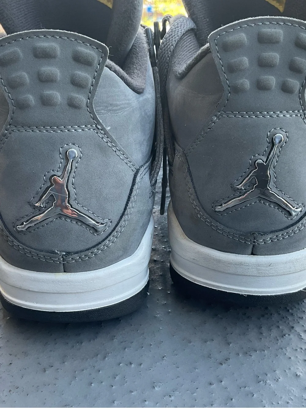 Nike Air Jordan 4 Retro Cool Grey Chrome Dark Charcoal size 7